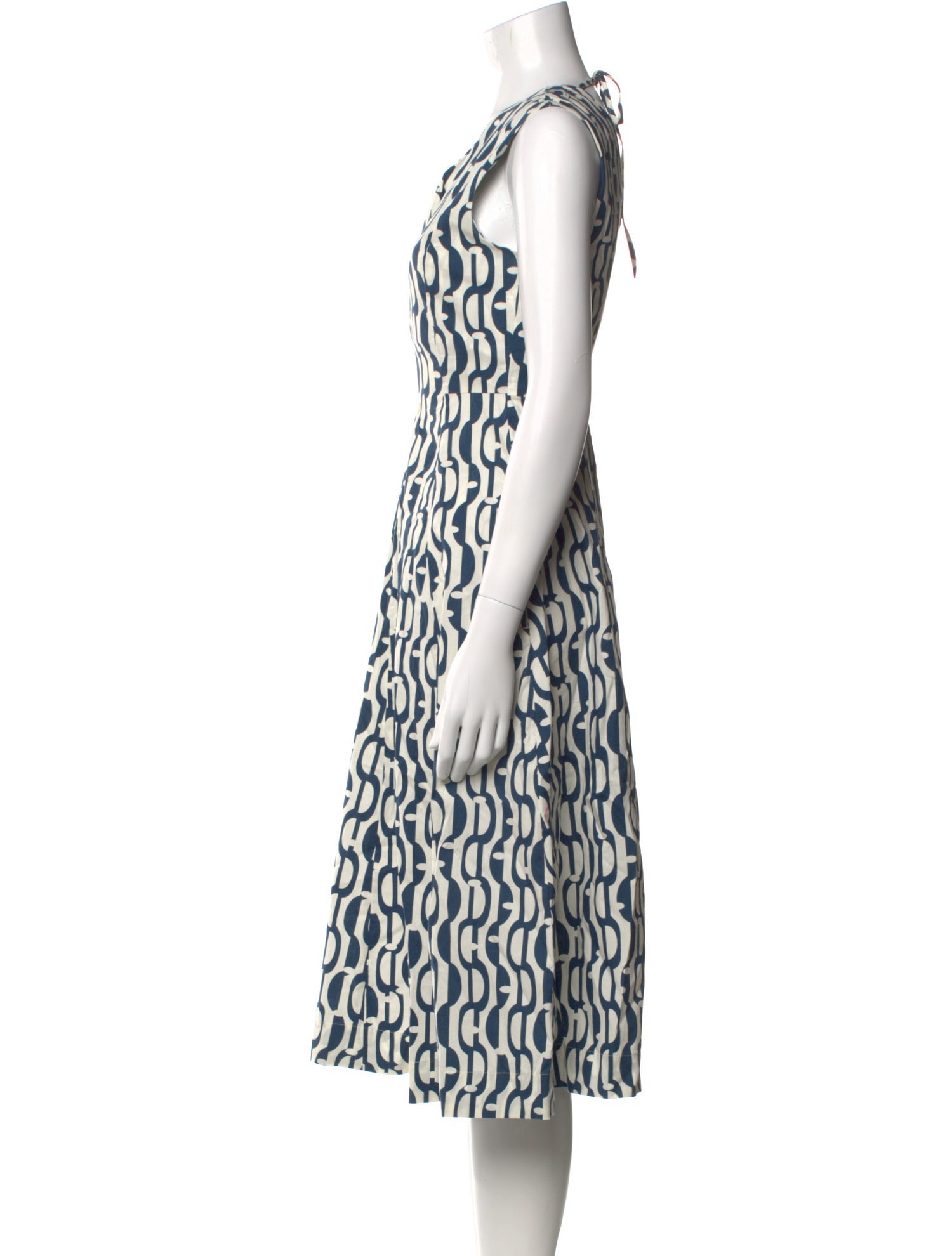Max Mara Printed Midi Length Dress