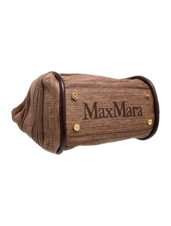 Max Mara Raffia Top Handle Bag