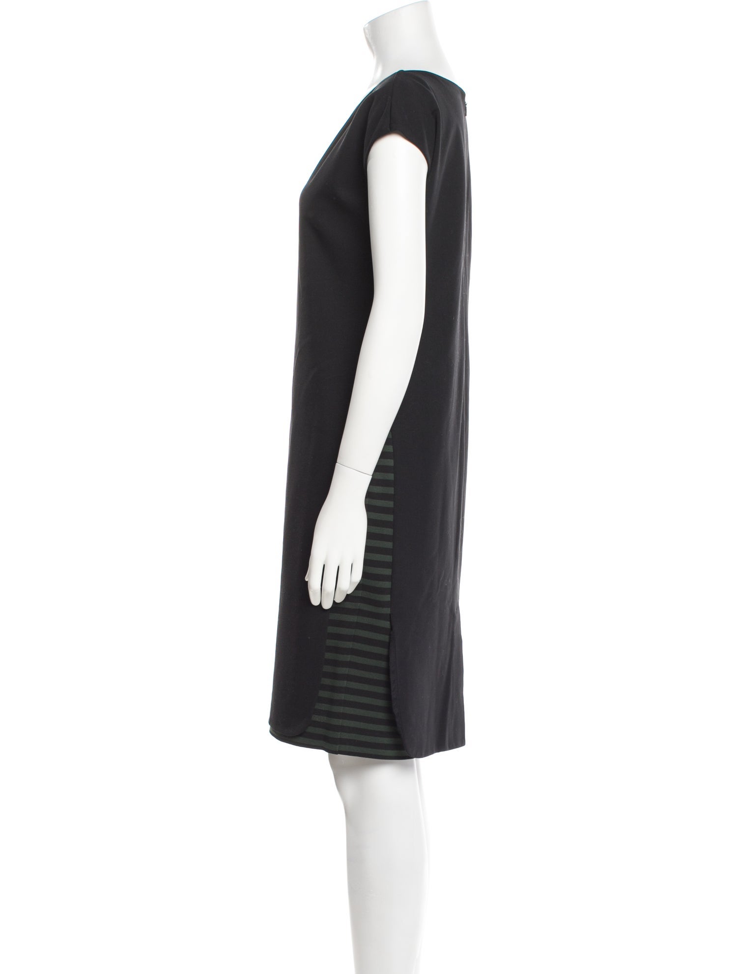 Max Mara Bateau Neckline Knee-Length Dress