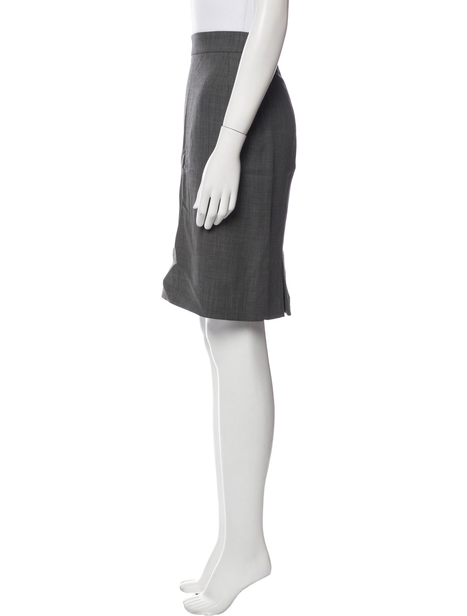 Max Mara Virgin Wool Knee-Length Skirt