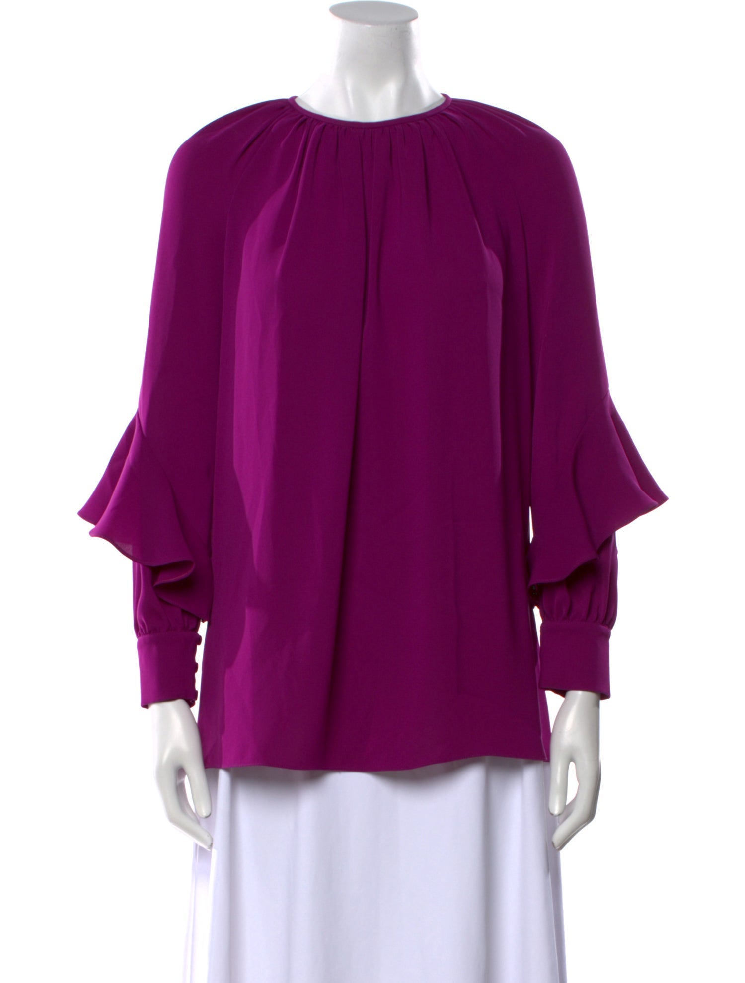 Max Mara Studio Wool Crew Neck Blouse