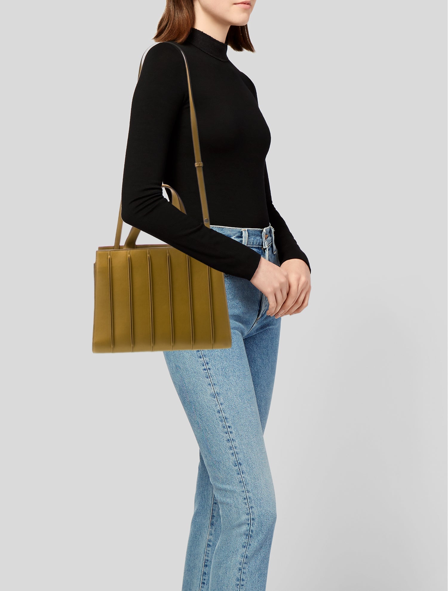 Max Mara Leather Top Handle Bag