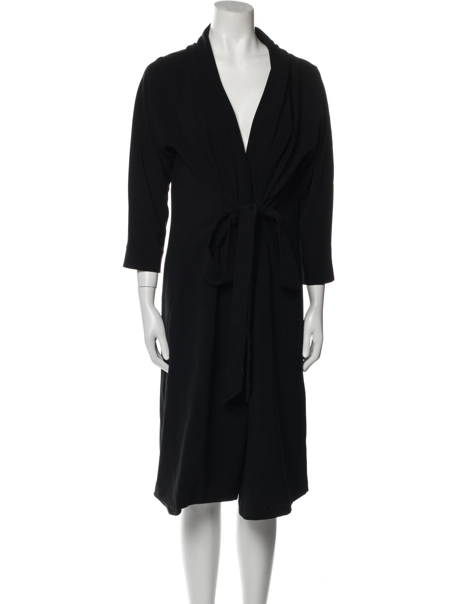 Max Mara V-Neck Midi Length Dress