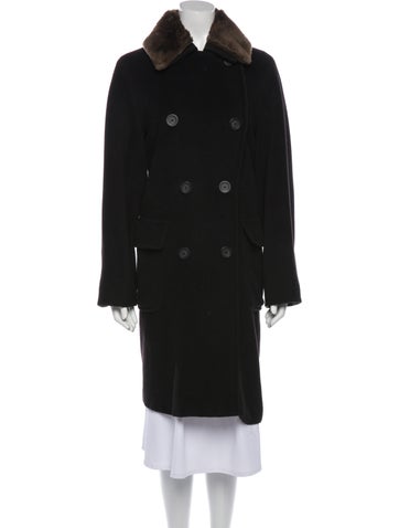 Max Mara Coats Virgin Wool Faux Fur Coat US 8 | M