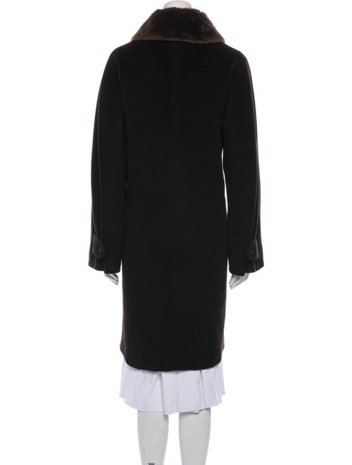 Max Mara Virgin Wool Faux Fur Coat