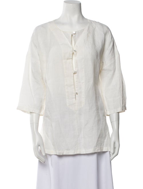 Max Mara Linen V-Neck Tunic
