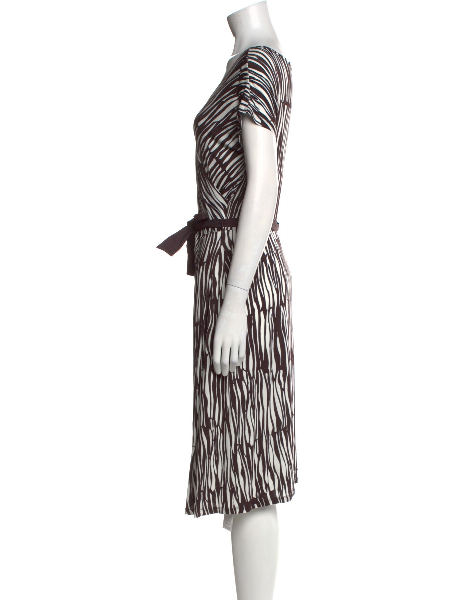 Max Mara Printed Knee-Length Dress
