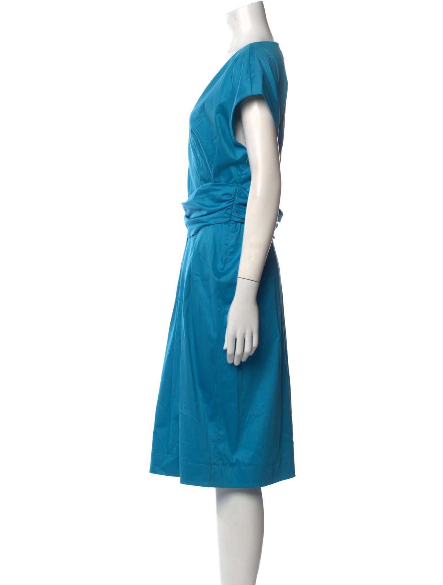Max Mara V-Neck Midi Length Dress