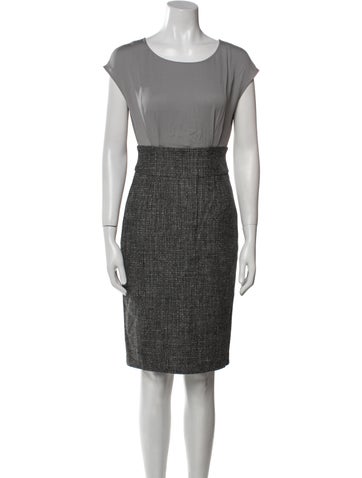 Max Mara Dresses Virgin Wool Knee-Length Dress US 2 | XS