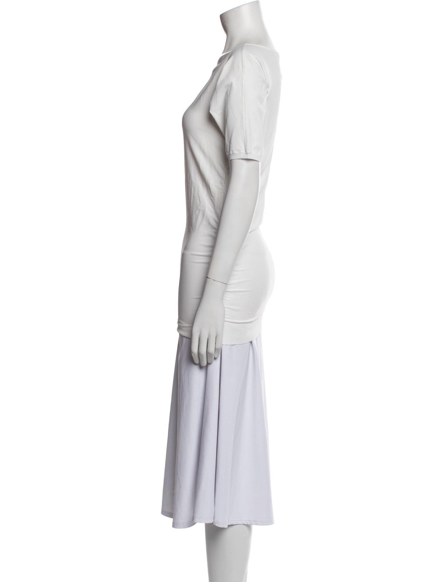 Max Mara Scoop Neck Short Sleeve Top