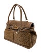 Max Mara Ostrich Top Handle Bag