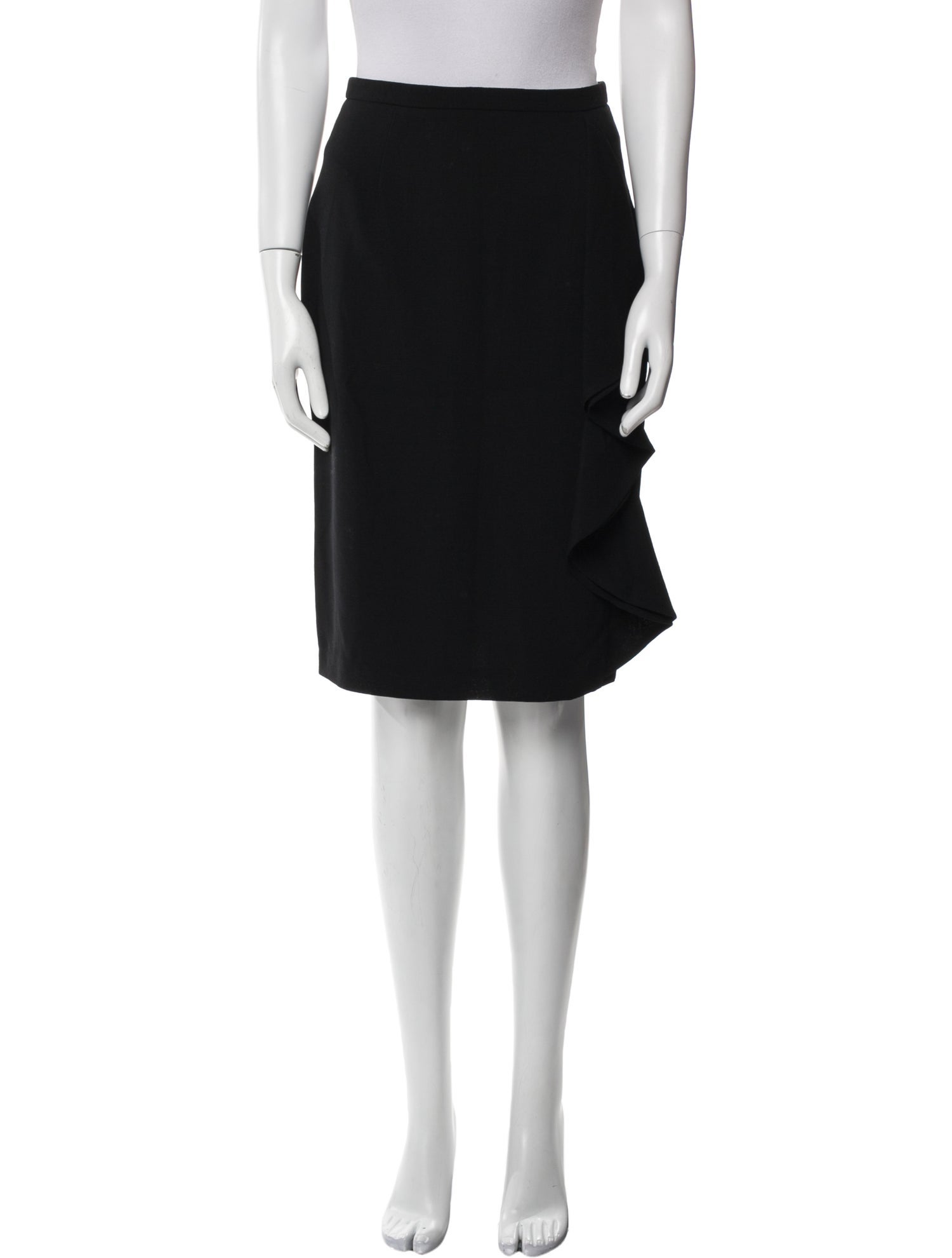 Max Mara Virgin Wool Knee-Length Skirt
