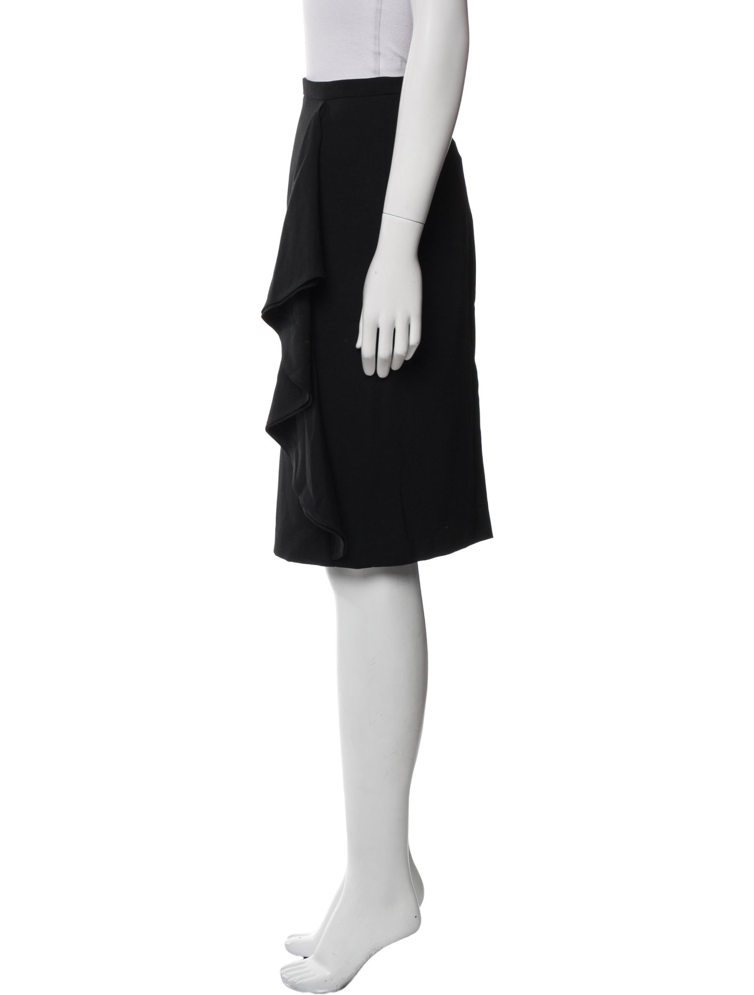Max Mara Virgin Wool Knee-Length Skirt