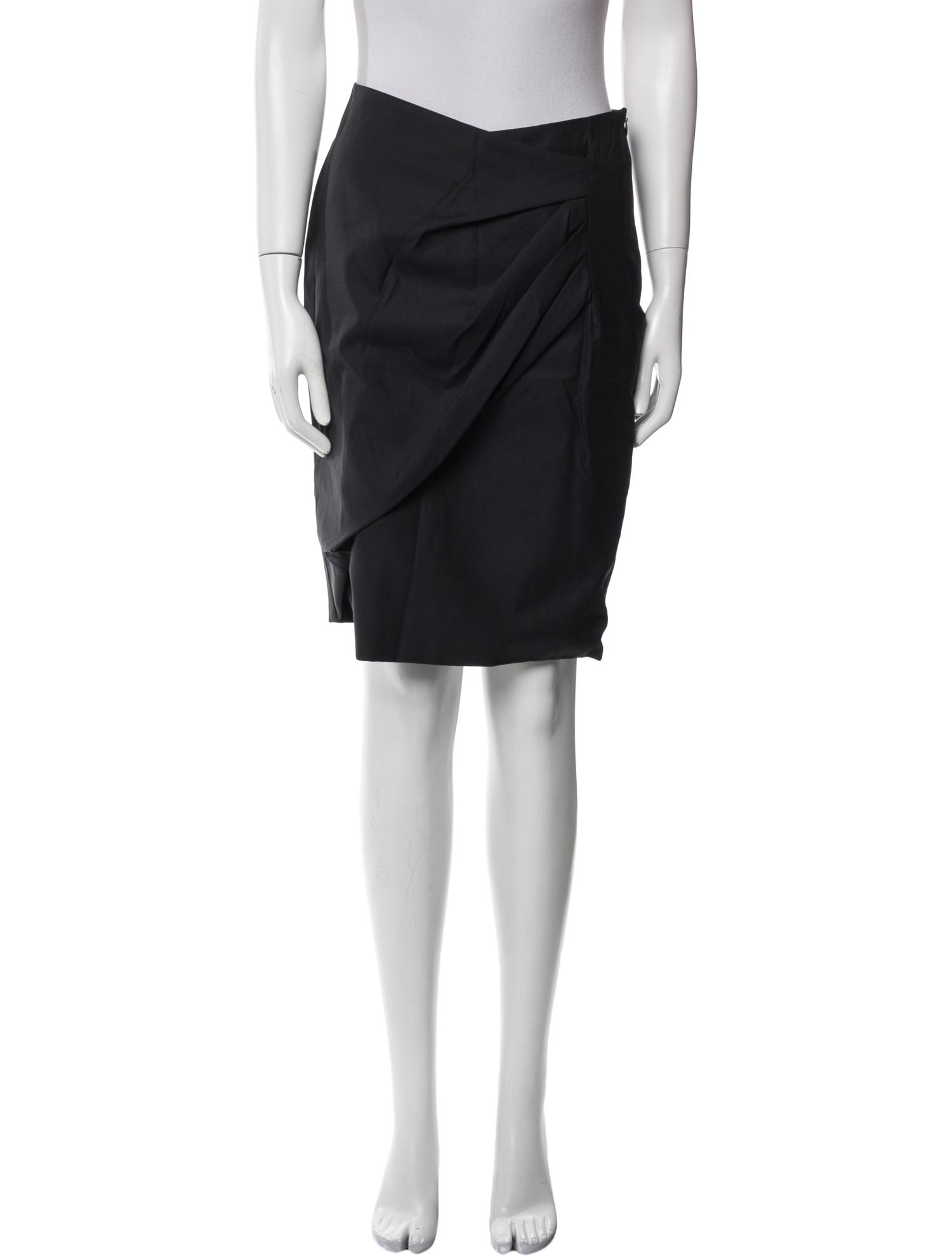 Max Mara Virgin Wool Knee-Length Skirt
