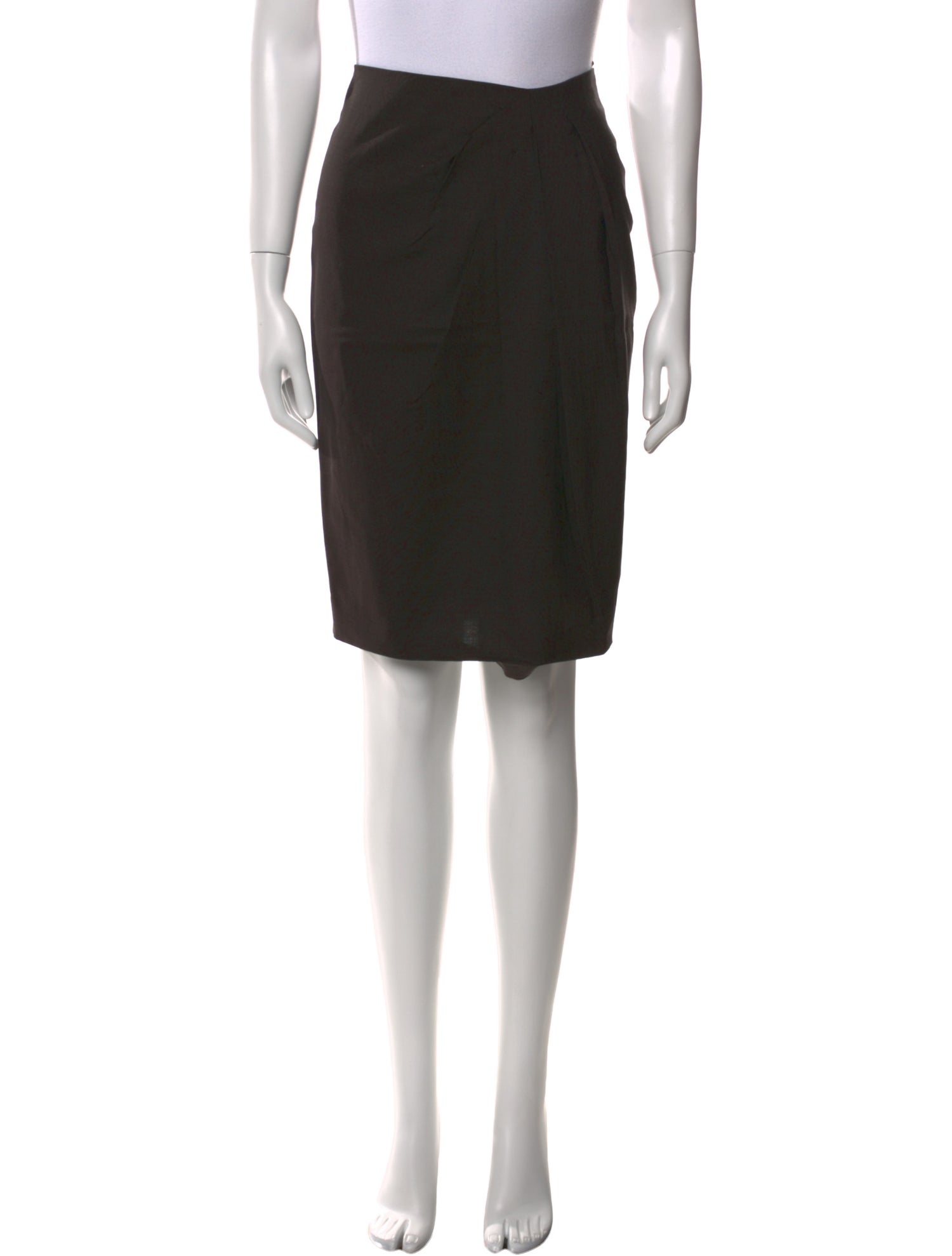 Max Mara Virgin Wool Knee-Length Skirt
