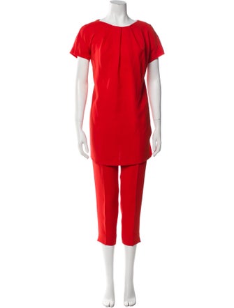 Max Mara Pleated Accents Pant Set
