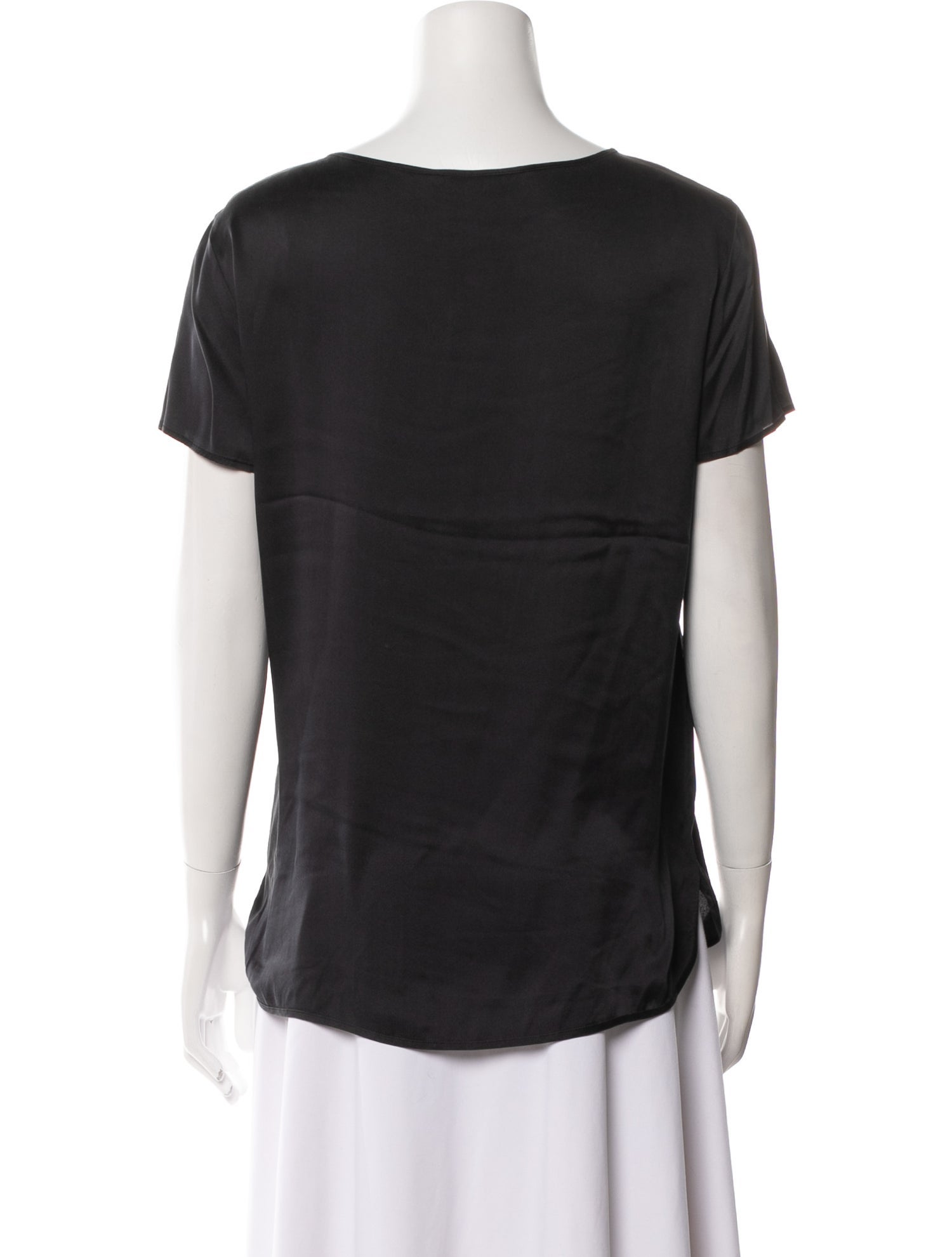 Max Mara Leisure Silk Scoop Neck T-Shirt