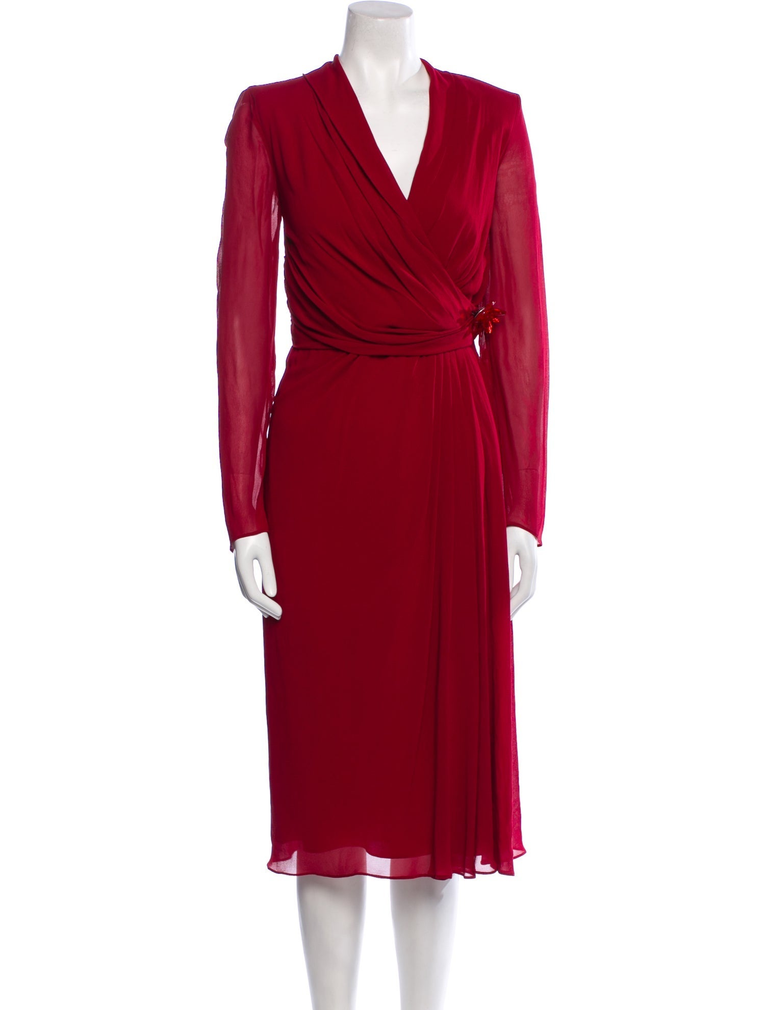Max Mara Silk Midi Length Dress