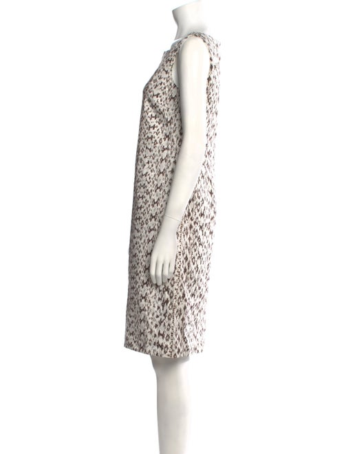 Max Mara Animal Print Knee-Length Dress