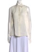 Max Mara Linen Sleeveless Button-Up Top