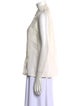 Max Mara Linen Sleeveless Button-Up Top