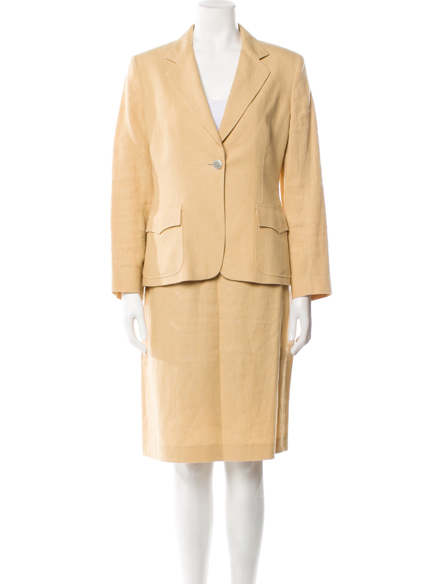 Max Mara Linen Skirt Suit