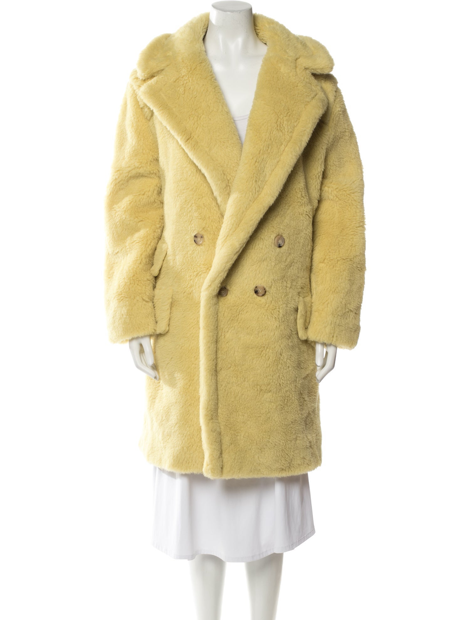 Max Mara Alpaca Faux Fur Coat