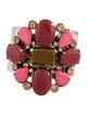 Max Mara Crystal & Resin Cuff Bracelet
