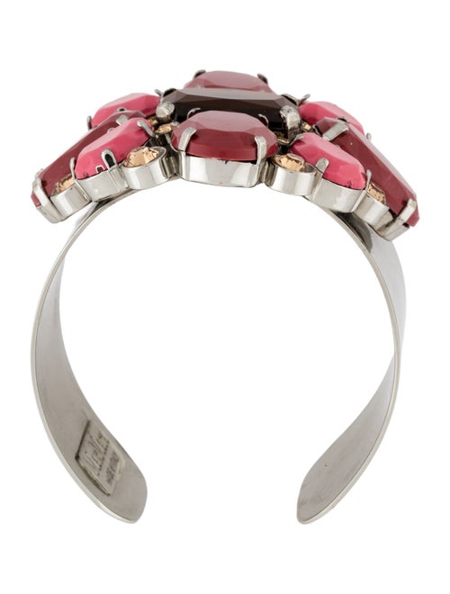Max Mara Crystal & Resin Cuff Bracelet