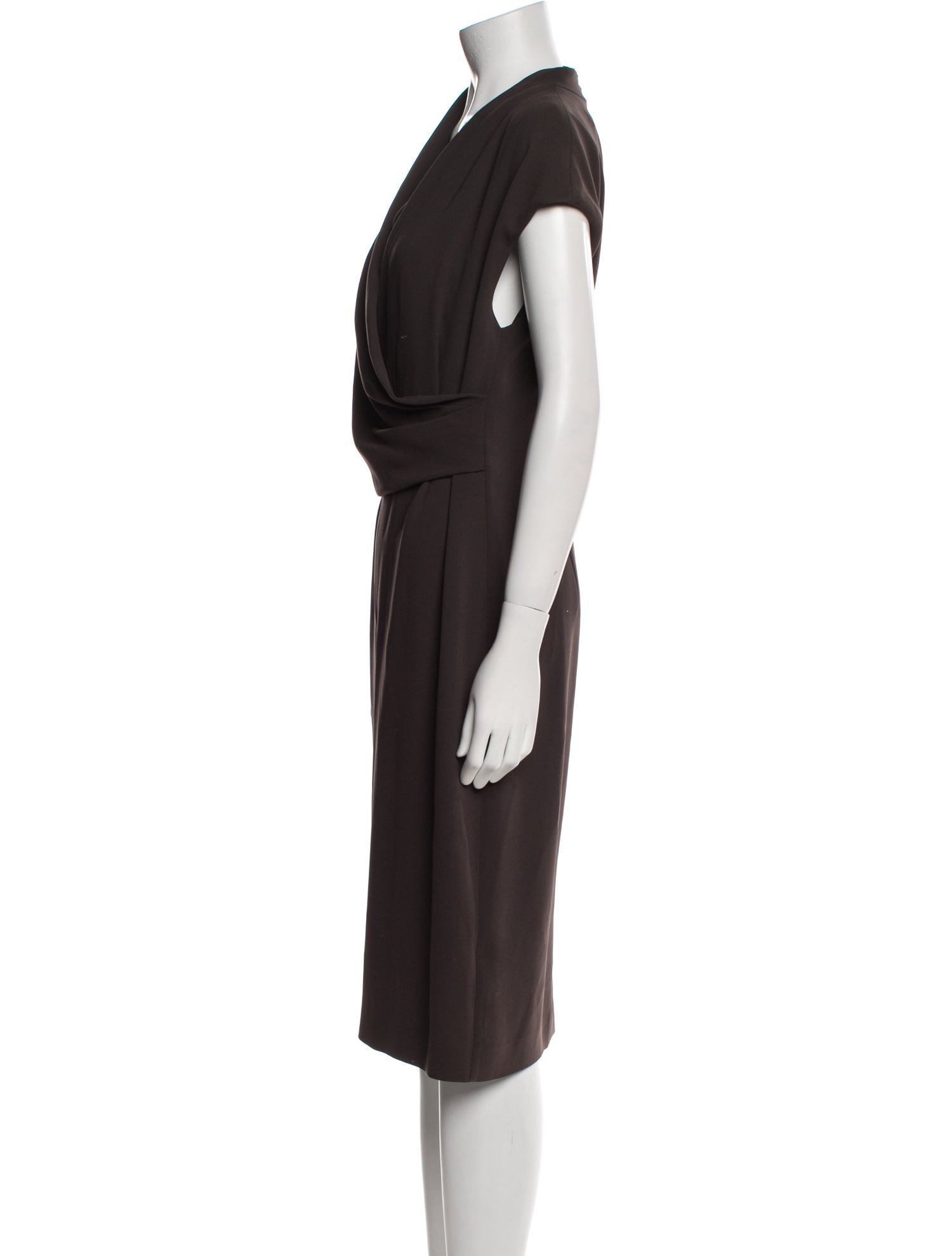 Max Mara Cowl Neck Midi Length Dress