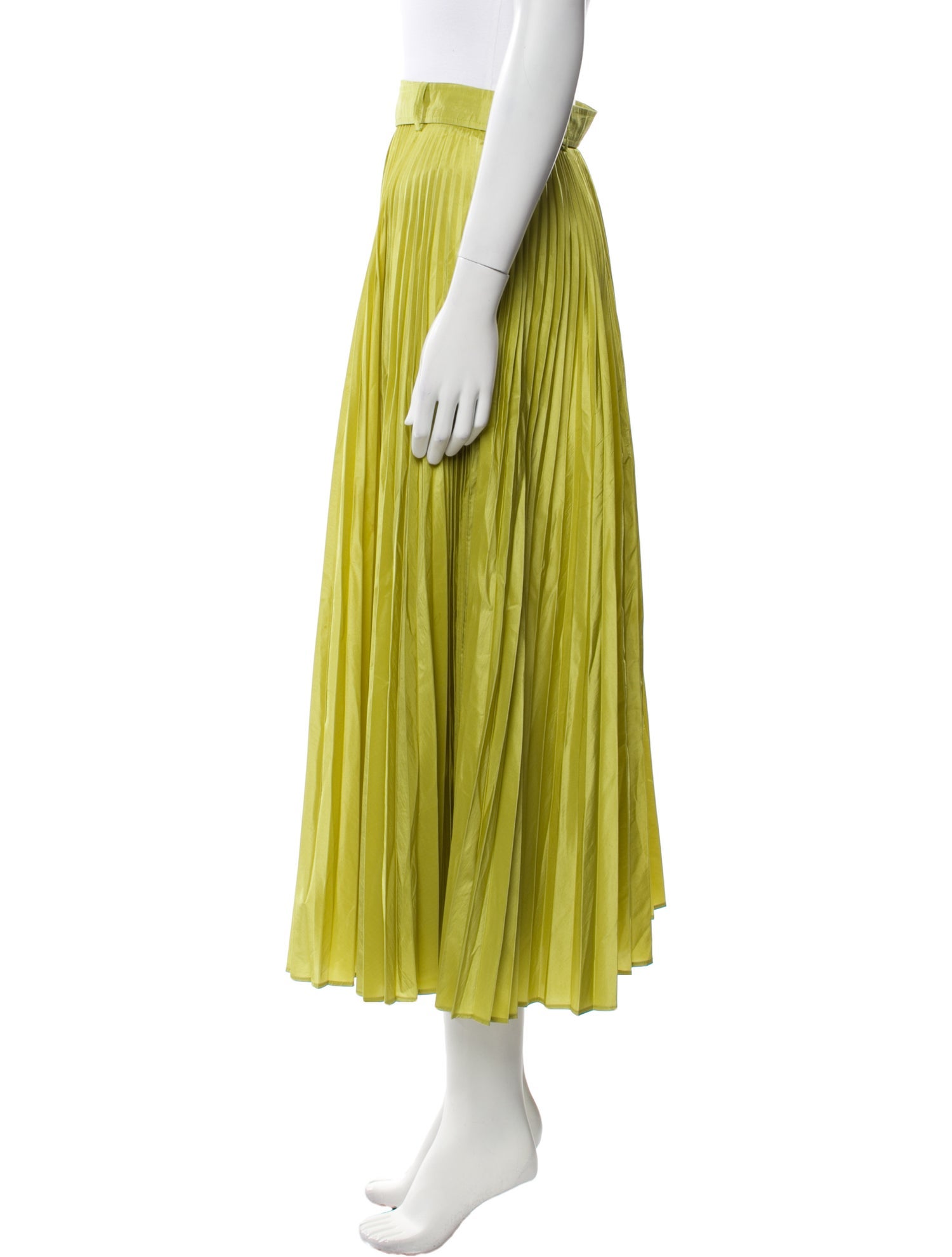 Max Mara Pleated Accents Midi Length Skirt