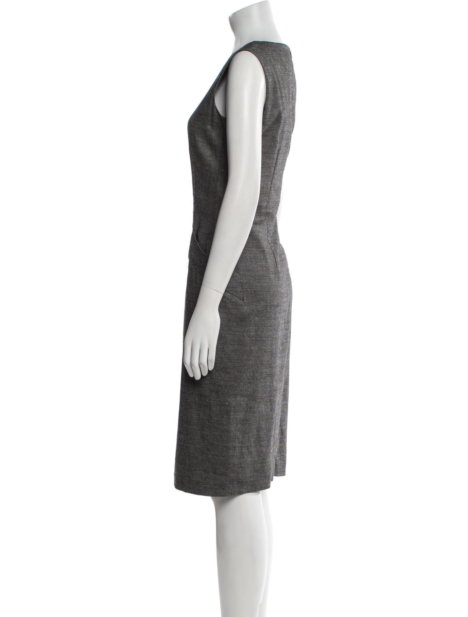 Max Mara Virgin Wool Knee-Length Dress
