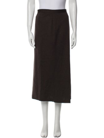 Max Mara Virgin Wool Midi Length Skirt