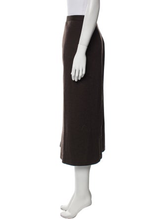 Max Mara Virgin Wool Midi Length Skirt