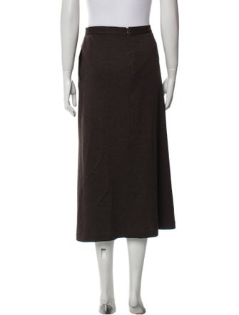 Max Mara Virgin Wool Midi Length Skirt