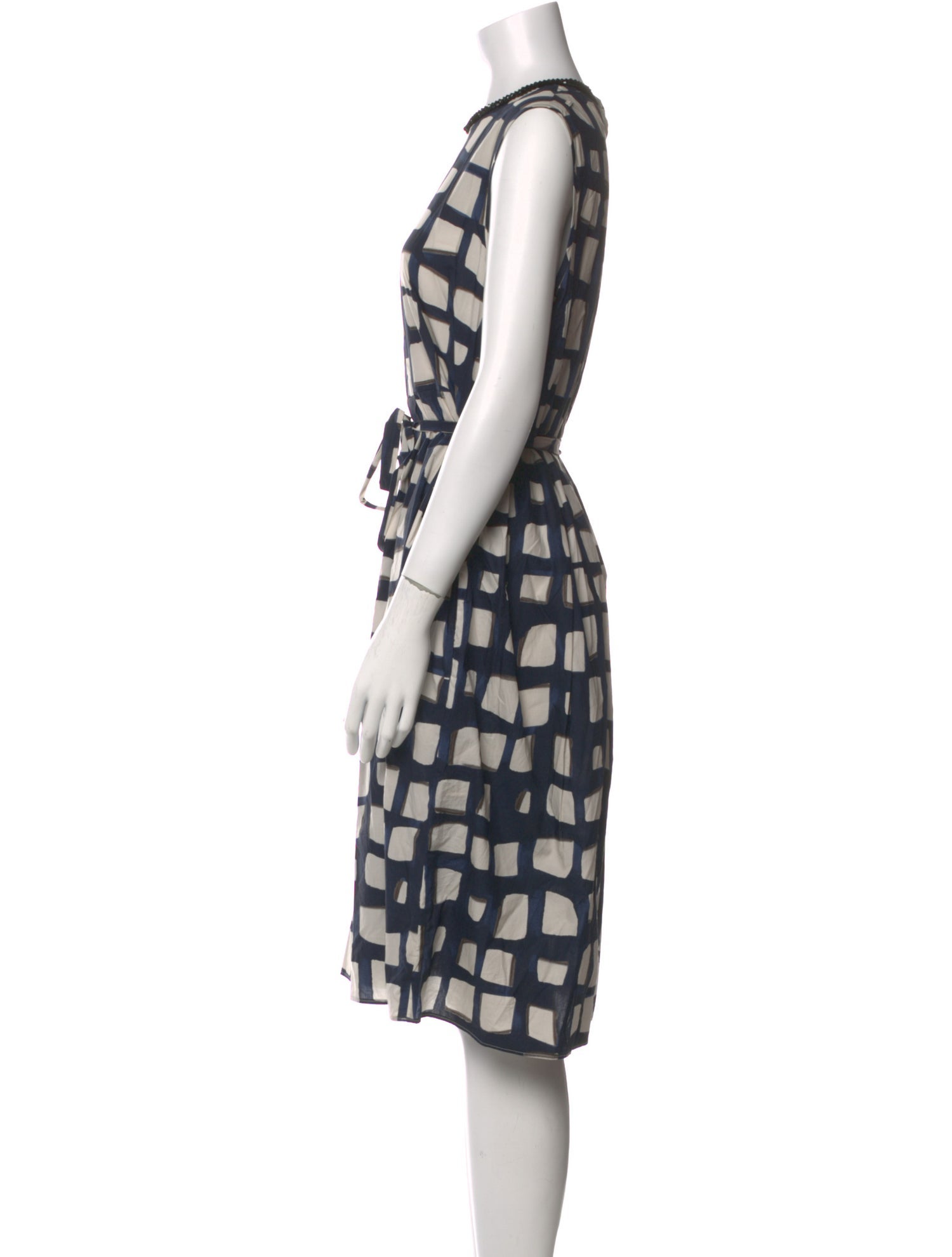Max Mara Printed Knee-Length Dress