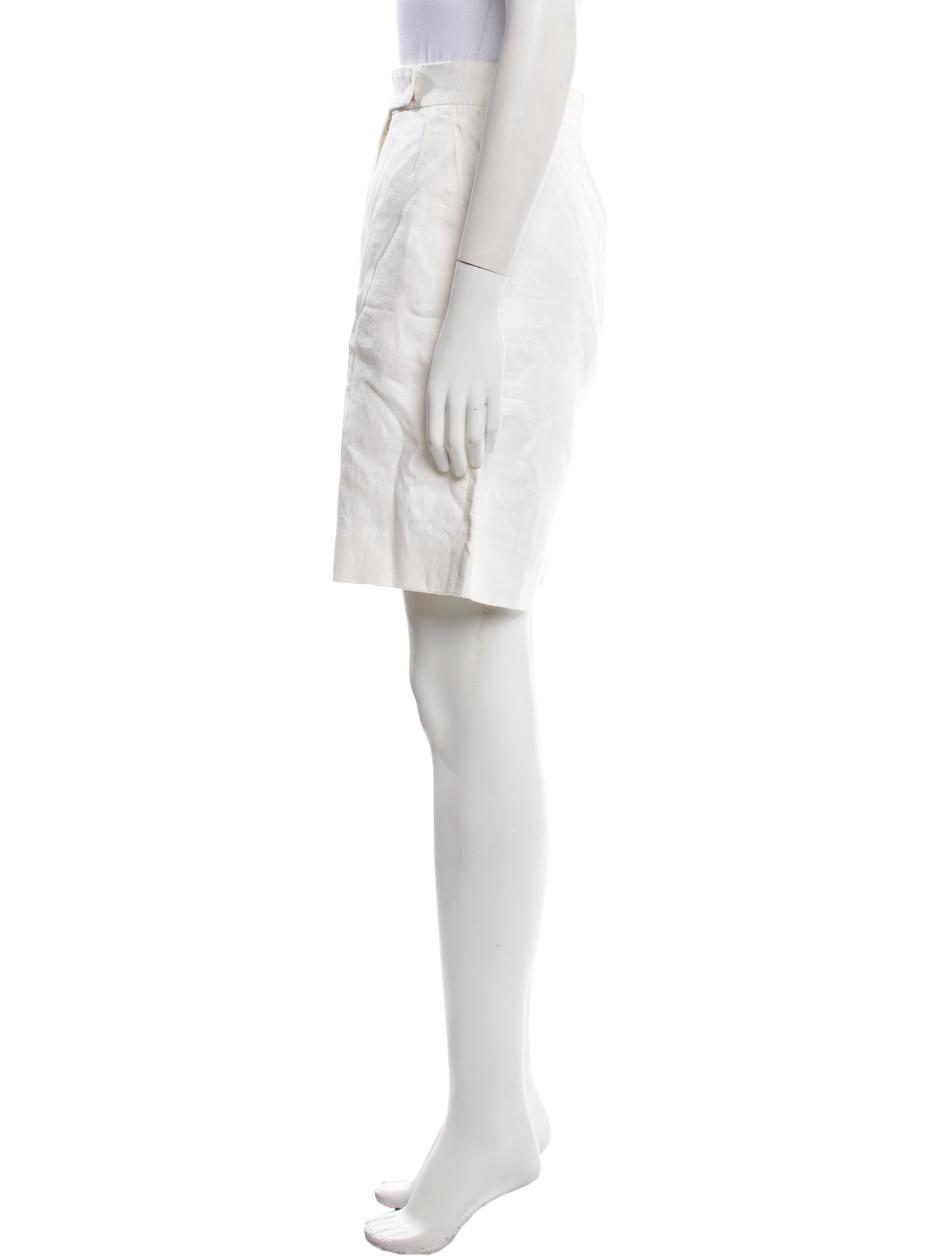 Max Mara Linen Knee-Length Shorts