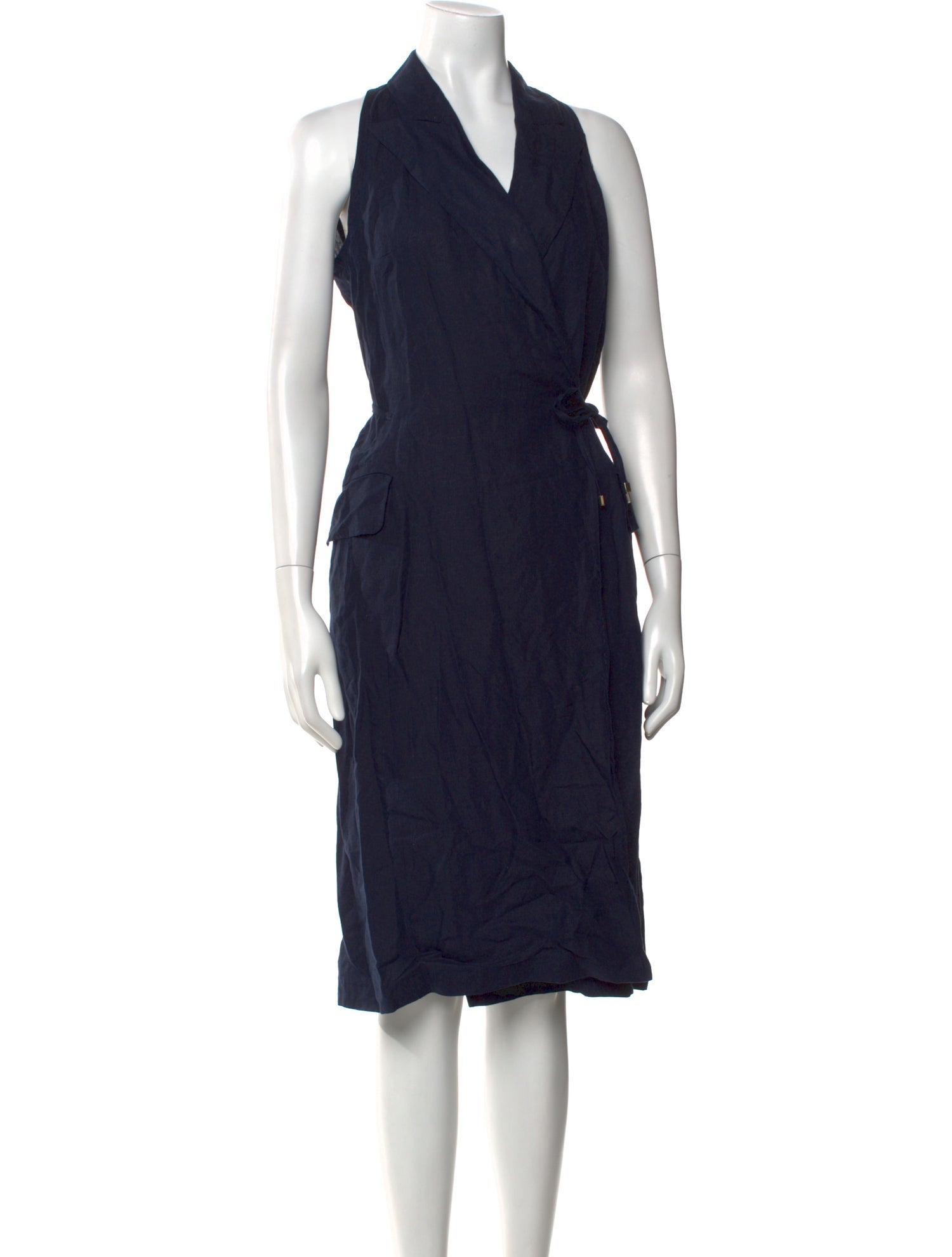 Max Mara Linen Midi Length Dress