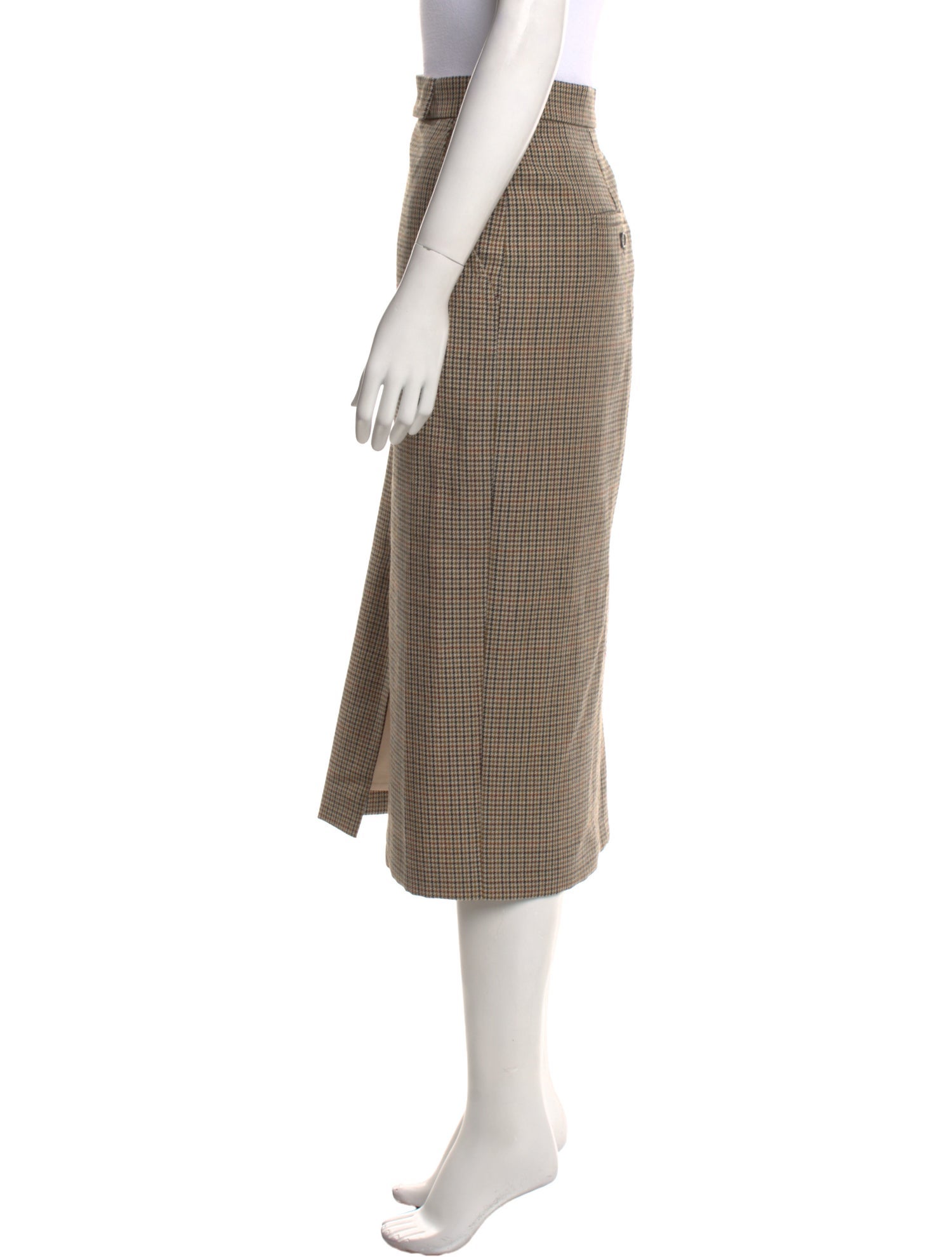 Max Mara Virgin Wool Midi Length Skirt