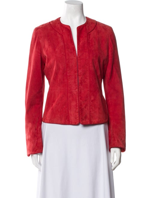 Max Mara Leather Evening Jacket