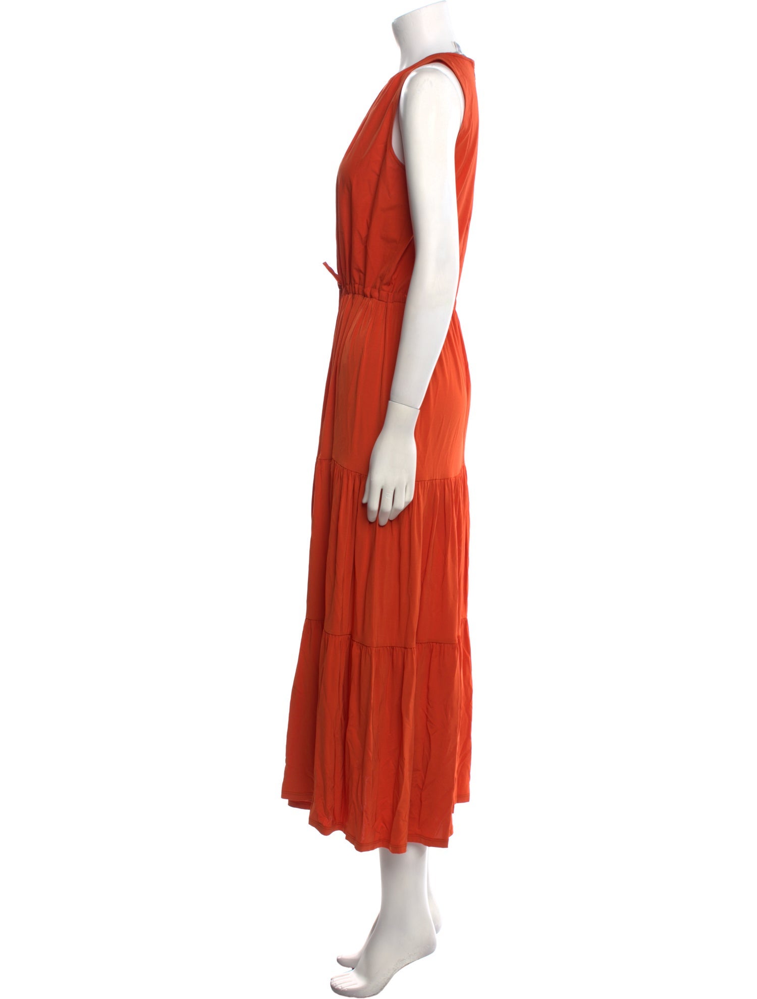 Max Mara Crew Neck Long Dress