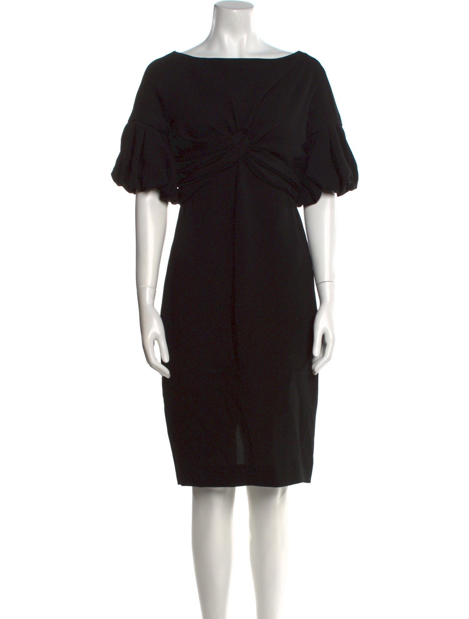 Max Mara Bateau Neckline Knee-Length Dress