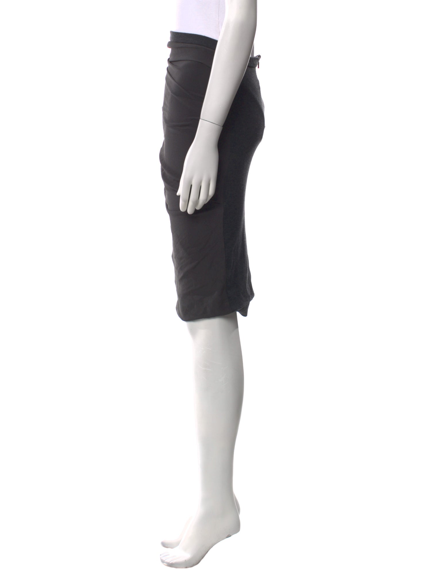 Max Mara Pleated Accents Knee-Length Skirt