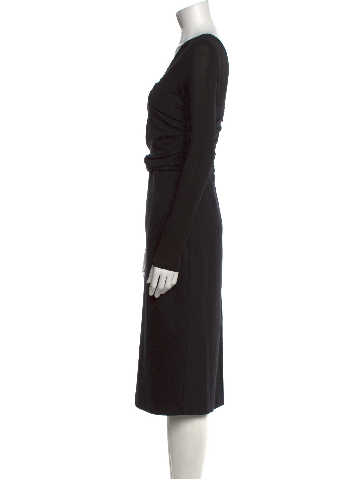 Max Mara Virgin Wool Midi Length Dress