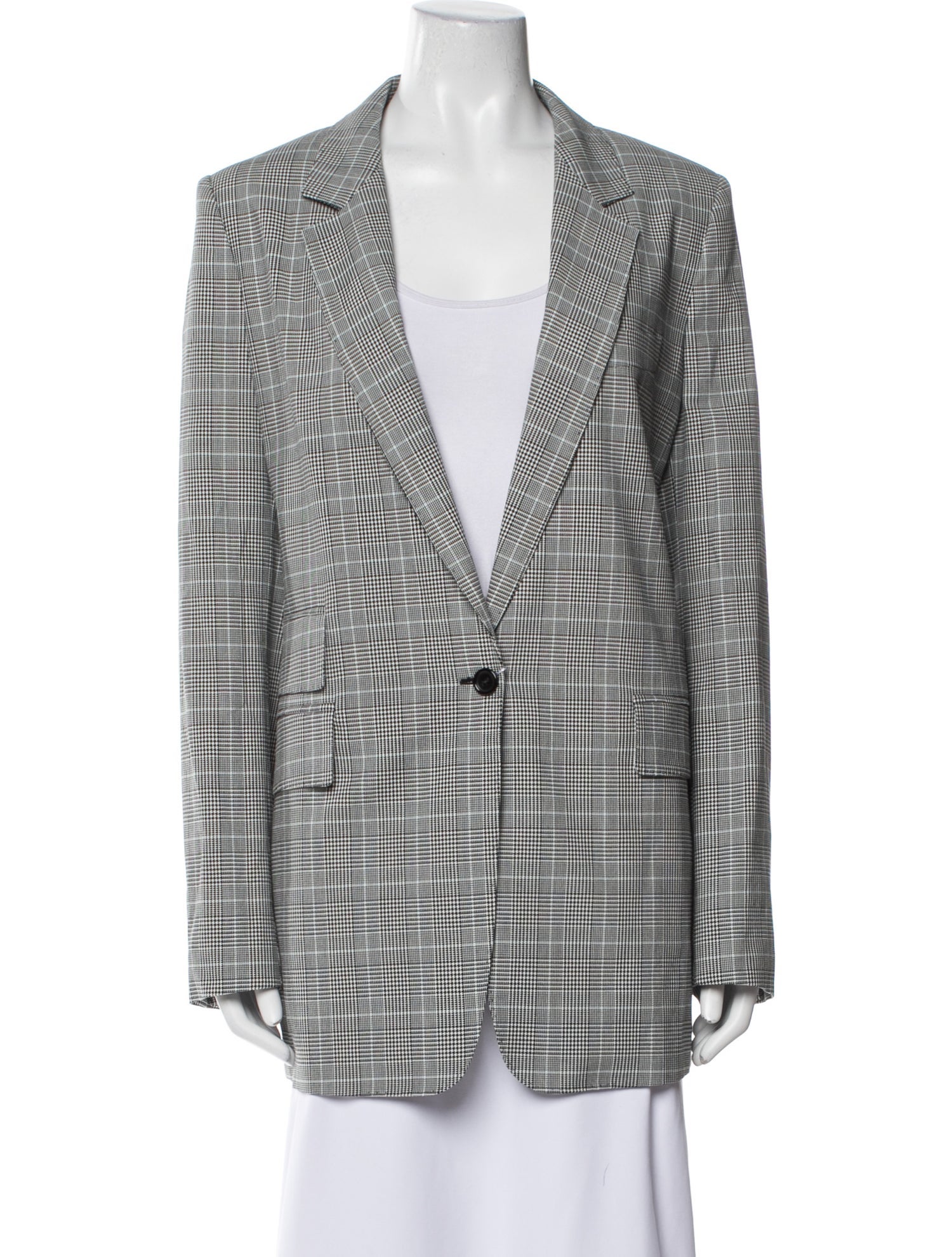 Max Mara Plaid Print Blazer w/ Tags