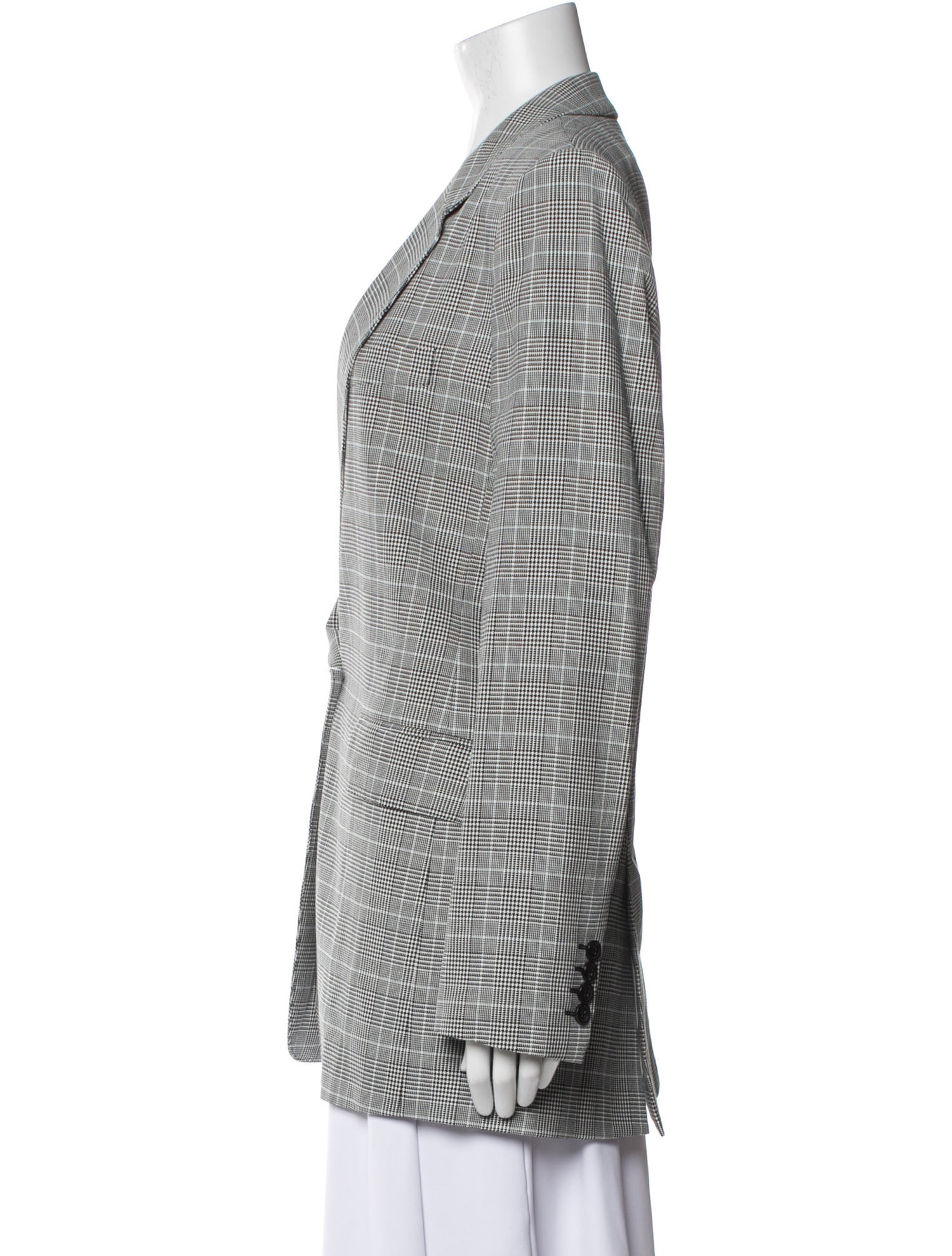 Max Mara Plaid Print Blazer w/ Tags