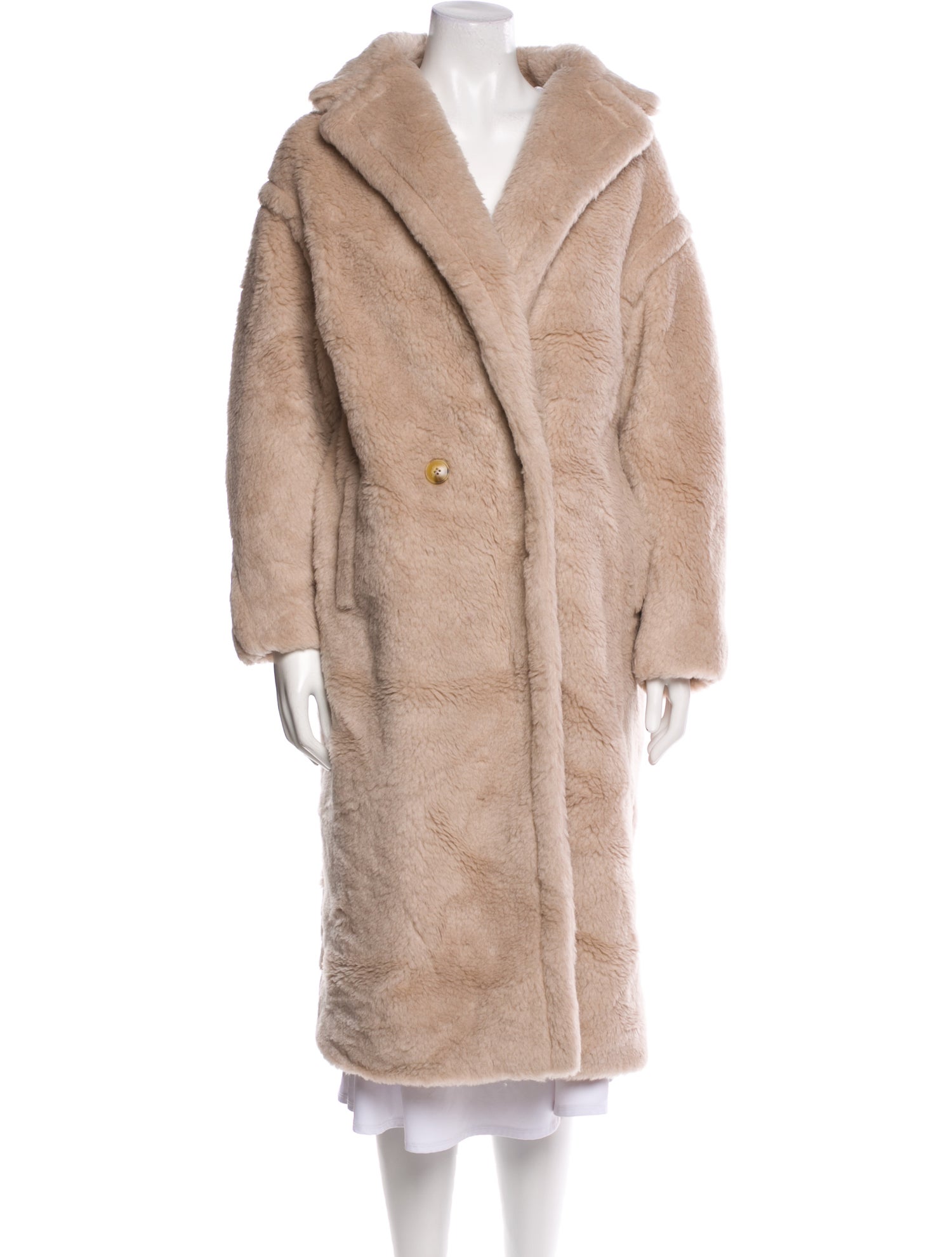 Max Mara Alpaca Faux Fur Coat w/ Tags