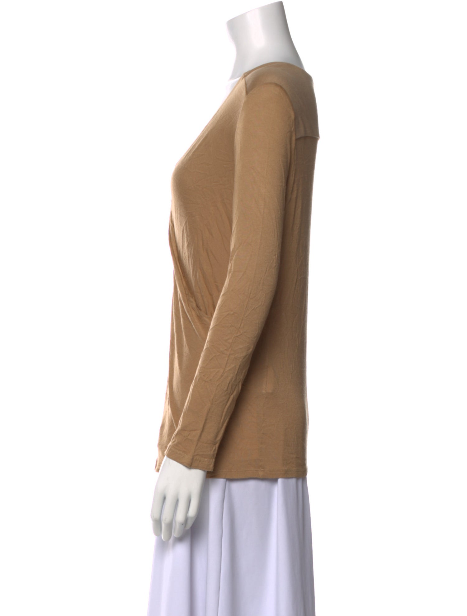 Max Mara V-Neck Long Sleeve Blouse