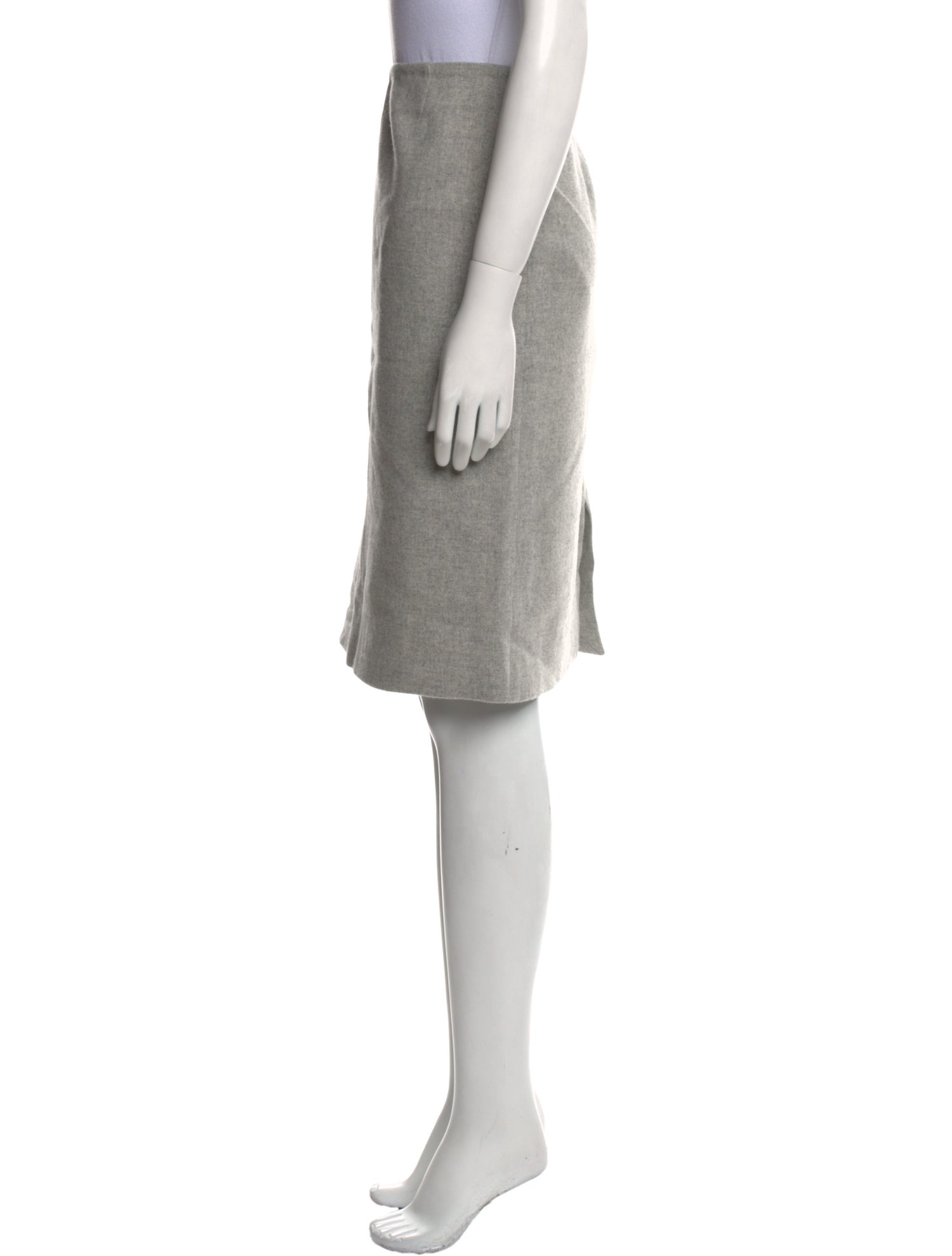 Max Mara Virgin Wool Knee-Length Skirt