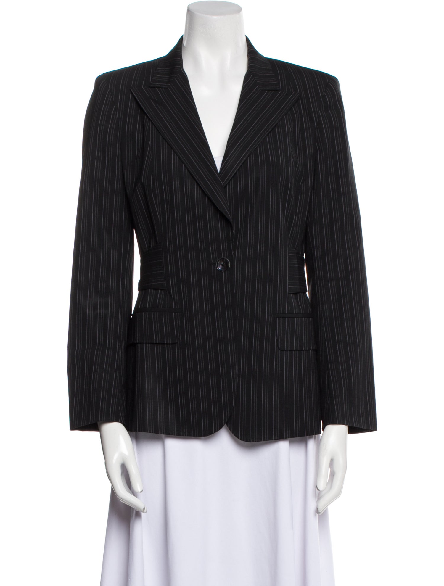 Max Mara Virgin Wool Striped Blazer